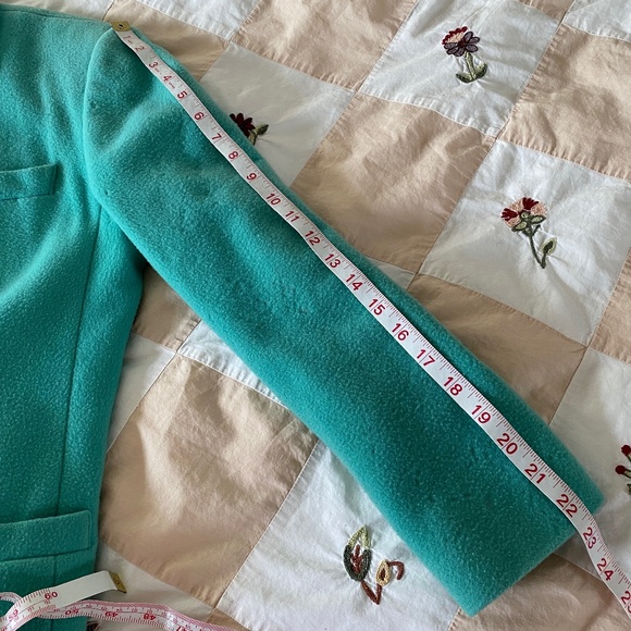 Stephanie Andrews I Seafoam Green Wool Blend Blazer - Picture 8 of 16